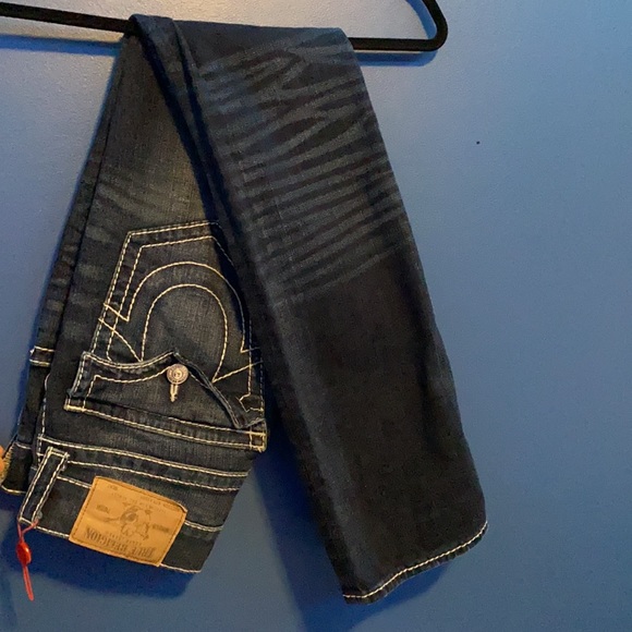 Size 30 True Religion Dark Blue Jean - Picture 2 of 3